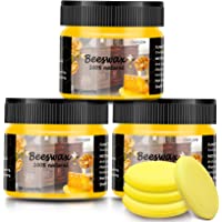 CARGEN 3 unidades de cera de abeja natural Beewax tradicional de madera de cera de abeja multiusos para limpieza de…